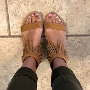 Fringe sandals